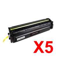 5 x Compatible HP CF500X Black Toner Cartridge 202X