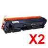 2 x Compatible HP CF510A Black Toner Cartridge 204A