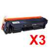 3 x Compatible HP CF510A Black Toner Cartridge 204A