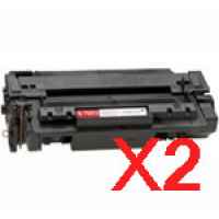 2 x Compatible HP Q7551X Toner Cartridge 51X