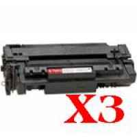 3 x Compatible HP Q7551X Toner Cartridge 51X