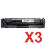 3 x Compatible HP W1380X Toner Cartridge 138X