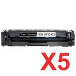 5 x Compatible HP W1380X Toner Cartridge 138X