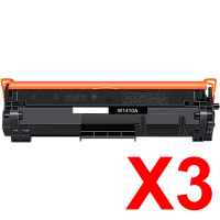 3 x Compatible HP W1410A Toner Cartridge 141A