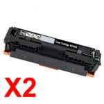 2 x Compatible HP W2040X Black Toner Cartridge 416X