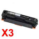3 x Compatible HP W2040X Black Toner Cartridge 416X