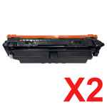 2 x Compatible HP W2100X Black Toner Cartridge 210X