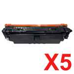 5 x Compatible HP W2100X Black Toner Cartridge 210X