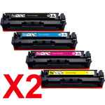 2 Lots of 4 Pack Compatible HP W2110X W2111X W2113X W2112X Toner Cartridge Set 206X