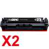2 x Compatible HP W2110X Black Toner Cartridge 206X