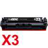 3 x Compatible HP W2110X Black Toner Cartridge 206X