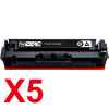 5 x Compatible HP W2110X Black Toner Cartridge 206X
