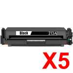 5 x Compatible HP W2130A Black Toner Cartridge 213A