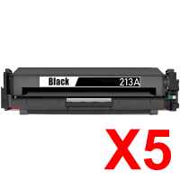 5 x Compatible HP W2130A Black Toner Cartridge 213A