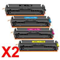 2 Lots of 4 Pack Compatible HP W2180X W2181X W2183X W2182X Toner Cartridge Set 218X