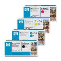 4 Pack Genuine HP Q2670A Q2671A Q2672A Q2673A Toner Cartridge Set 309A