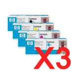 3 Lots of 4 Pack Genuine HP Q3960A Q3961A Q3962A Q3963A Toner Cartridge Set 122A