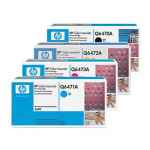 4 Pack Genuine HP Q6470A Q6471A Q6472A Q6473A Toner Cartridge Set 501A 502A