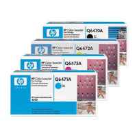 4 Pack Genuine HP Q6470A Q6471A Q6472A Q6473A Toner Cartridge Set 501A 502A