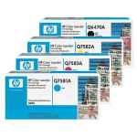 4 Pack Genuine HP Q6470A Q7581A Q7582A Q7583A Toner Cartridge Set 501A 503A