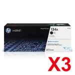 3 x Genuine HP W1340A Toner Cartridge 134A