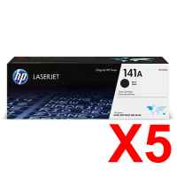 5 x Genuine HP W1410A Toner Cartridge 141A