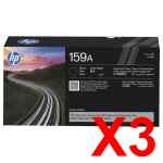 3 x Genuine HP W1590A Toner Cartridge 159A