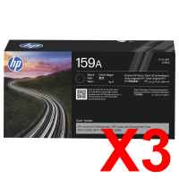 3 x Genuine HP W1590A Toner Cartridge 159A