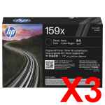 3 x Genuine HP W1590X Toner Cartridge 159X