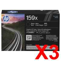 3 x Genuine HP W1590X Toner Cartridge 159X