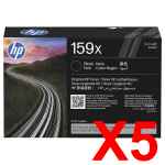5 x Genuine HP W1590X Toner Cartridge 159X