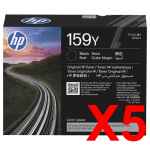 5 x Genuine HP W1590Y Toner Cartridge 159Y