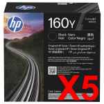 5 x Genuine HP W1600Y Toner Cartridge 160Y