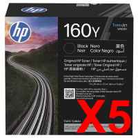 5 x Genuine HP W1600Y Toner Cartridge 160Y