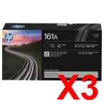 3 x Genuine HP W1610A Toner Cartridge 161A