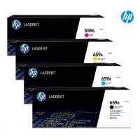 4 Pack Genuine HP W2010A W2011A W2012A W2013A Toner Cartridge Set 659A