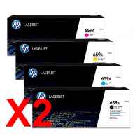 2 Lots of 4 Pack Genuine HP W2010A W2011A W2012A W2013A Toner Cartridge Set 659A