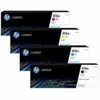 4 Pack Genuine HP W2040A W2041A W2042A W2043A Toner Cartridge Set 416A