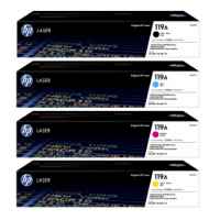 4 Pack Genuine HP W2090A W2091A W2092A W2093A Toner Cartridge Set 119A