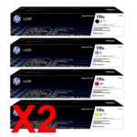 2 Lots of 4 Pack Genuine HP W2090A W2091A W2092A W2093A Toner Cartridge Set 119A