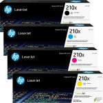 4 Pack Genuine HP W2100X W2101X W2102X W2103X Toner Cartridge Set 210X