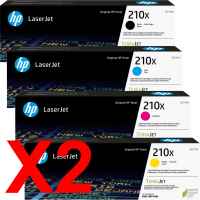 2 Lots of 4 Pack Genuine HP W2100X W2101X W2102X W2103X Toner Cartridge Set 210X