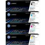 4 Pack Genuine HP W2310A W2311A W2312A W2313A Toner Cartridge Set 215A