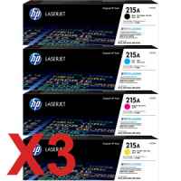 3 Lots of 4 Pack Genuine HP W2310A W2311A W2312A W2313A Toner Cartridge Set 215A