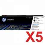 5 x Genuine HP W2310A Black Toner Cartridge 215A