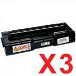 3 x Non-Genuine TK-154K Black Toner Cartridge for Kyocera FS-C1020MFP