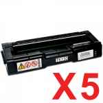5 x Non-Genuine TK-154K Black Toner Cartridge for Kyocera FS-C1020MFP