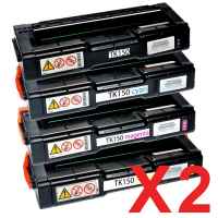 2 Lots of 4 Pack Non-Genuine TK-154 Toner Cartridge Set for Kyocera FS-C1020MFP