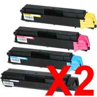 2 Lots of 4 Pack Non-Genuine TK-5144 Toner Cartridge Set for Kyocera P6130 M6030 M6530