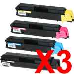 3 Lots of 4 Pack Non-Genuine TK-5144 Toner Cartridge Set for Kyocera P6130 M6030 M6530